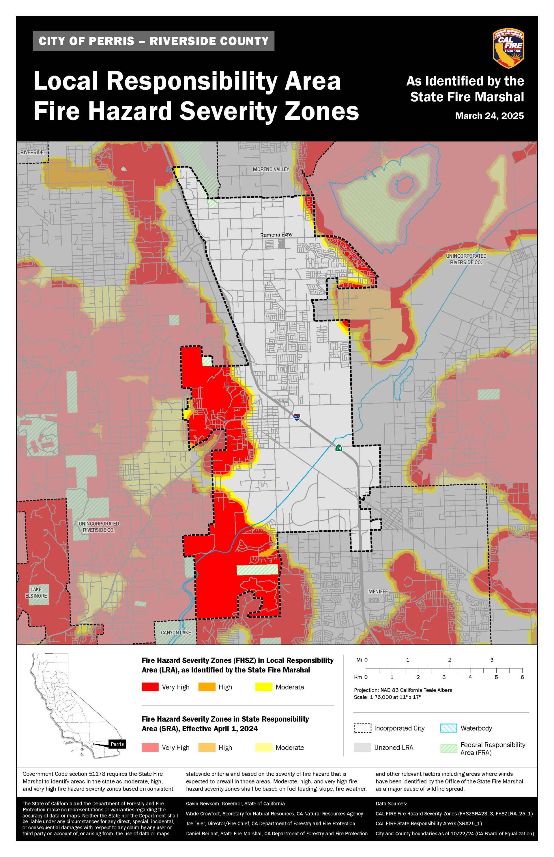 HFSV Cal Fire Map
